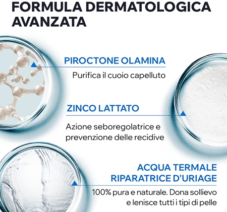 Uriage DS HAIR Anti-Dandruff Treatment Shampoo shampoo antiforfora per cuoi capelluti irritati