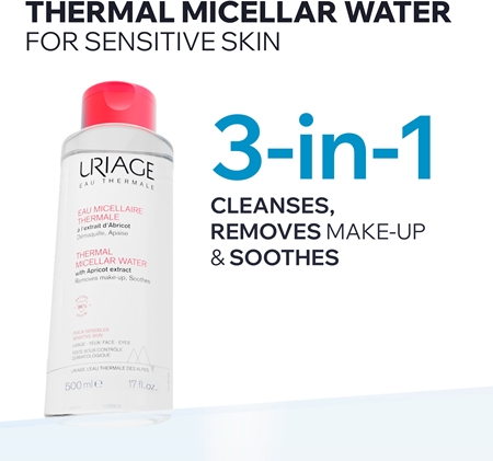 Uriage Hygiène Eau Micellaire Thermale - Peaux Sensibles eau micellaire nettoyante peaux sensibles