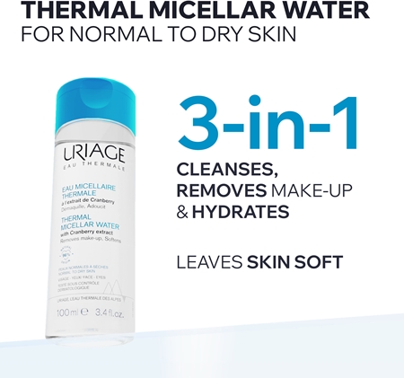 Uriage Hygiène Eau Micellaire Thermale - Peaux Normales a Séches eau micellaire nettoyante pour peaux normales à sèches