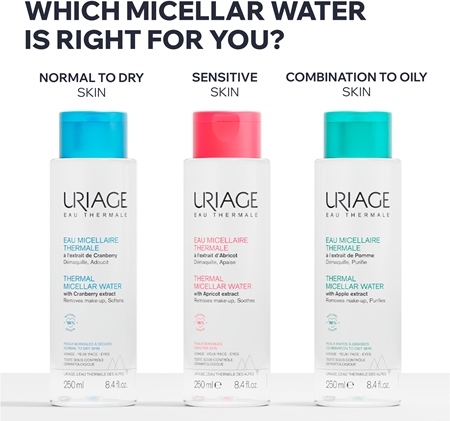Uriage Hygiène Thermal Micellar Water - Normal to Dry Skin Micellar Cleansing Water for normal to dry skin
