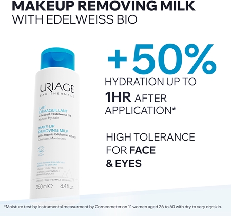 Uriage Eau Thermale Make-Up Removing Milk Gentle Makeup Removing Lotion for face and eyes