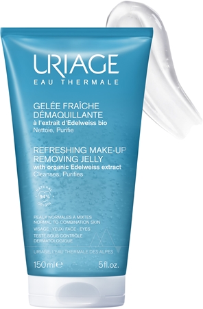 Uriage Eau Thermale Make-Up Removing Jelly osvěžující čisticí gel pro mastnou a smíšenou pleť