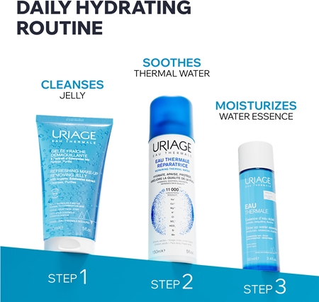 Uriage Eau Thermale Make-Up Removing Jelly Fresh Cleansing Gel for oily and combination skin