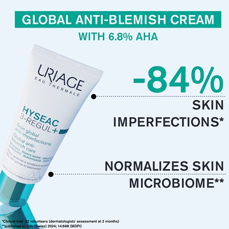 Uriage Hyséac 3-Regul Global Skincare intenzivní péče pro pleť s nedokonalostmi