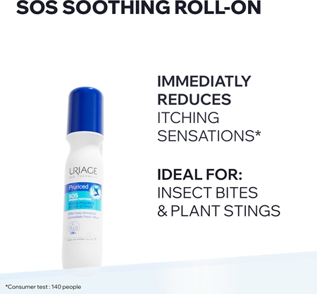 Uriage Pruriced SOS After-Sting Soothing Care Roll-On for Insect Bites with a soothing effect