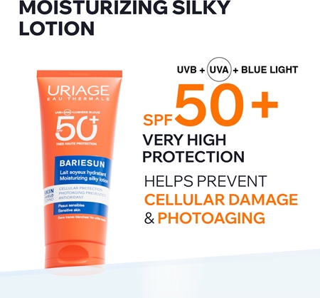 Uriage Bariésun Silky Lotion SPF 50+ lait protecteur visage et corps SPF 50+
