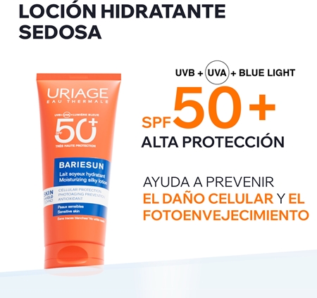 Uriage Bariésun Silky Lotion SPF 50+ leche protectora de cuerpo y rostro SPF 50+