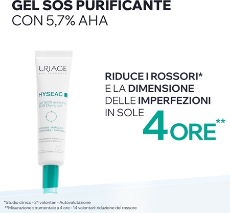 Uriage Hyseac SOS Drying Gel gel per l'acne uso localizzato contro le imperfezioni della pelle