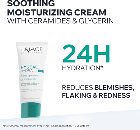 Uriage Hyseac Hydra Soothing Cream Soothing Cream for skin left dry and irritated by medicinal acne treatment