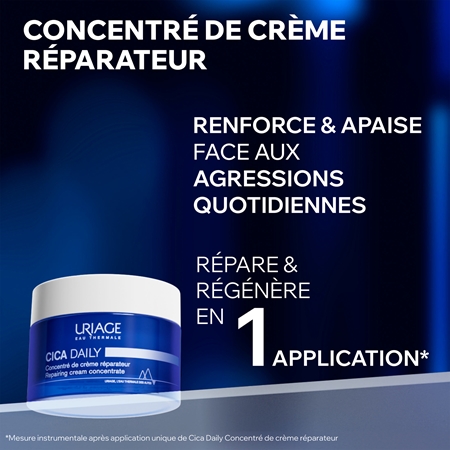 Uriage Cica Daily Repairing Cream Concentrate gel-crème hydratant pour peau fragilisée