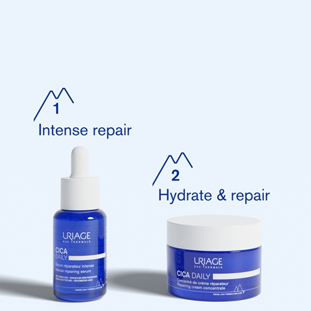 Uriage Cica Daily Repairing Cream Concentrate gel-crème hydratant pour peau fragilisée