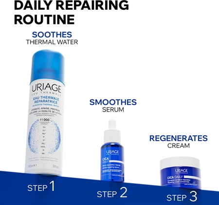 Uriage Cica Daily Repairing Cream Concentrate Moisturizing Gel Cream for weakened skin