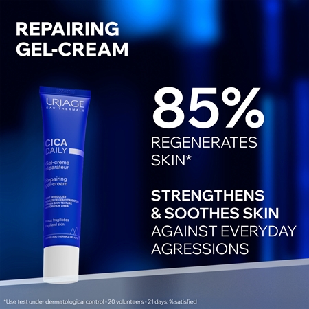 Uriage Cica Daily Repairing Gel-Cream Regenererende og fugtgivende gel Til den svage hud