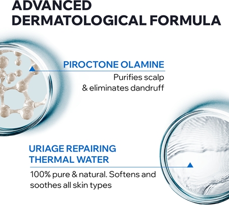 Uriage DS HAIR Shampooing Doux Équilibrant shampoing purifiant pour cuir chevelu sensible