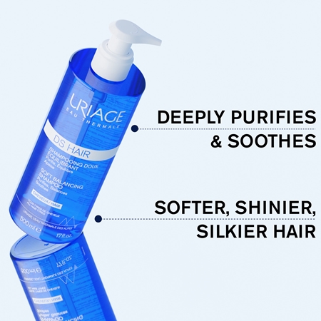 Uriage DS HAIR Soft Balancing Shampoo sampon pentru curatare pentru piele sensibila