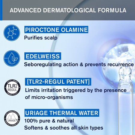Uriage DS HAIR Soft Balancing Shampoo sampon pentru curatare pentru piele sensibila