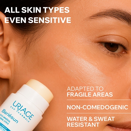 Uriage Bariésun Mineral Stick SPF 50+ μεταλλικές προστατευτικές μπάρες για ευαίσθητα σημεία SPF 50+