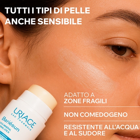 Uriage Bariésun Mineral Stick SPF 50+ stick protettivo minerale per zone sensibili SPF 50+