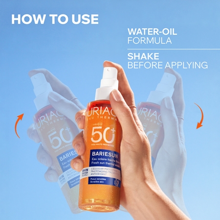 Uriage Bariésun Fresh Sun Water SPF50+ spray solaire protecteur SPF 50+