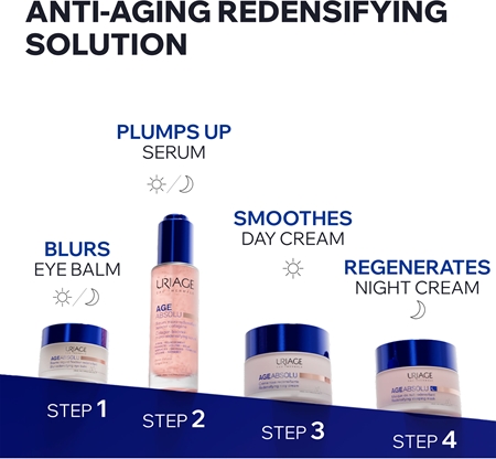 Uriage Age Absolu Blur-redensifying Eye Balm Anti-Wrinkle Cream For The Eye Area