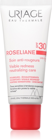 Uriage Roséliane Visible Redness-Neutralizing Care SPF30 lehký zklidňující krém proti začervenání pleti