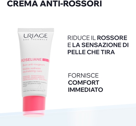 Uriage Roseliane Visible Redness-Neutralizing Care crema lenitiva per pelli sensibili con tendenza agli arrossamenti