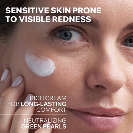 Uriage Roseliane Visible Redness-Neutralizing Care Soothing Cream for Sensitive Skin Prone to Redness