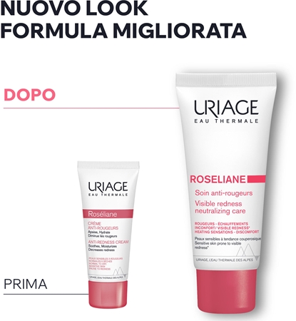Uriage Roseliane Visible Redness-Neutralizing Care crema lenitiva per pelli sensibili con tendenza agli arrossamenti