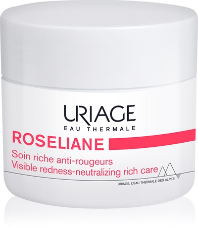Uriage Roséliane Visible Redness-Neutralizing Rich Care zklidňující krém proti začervenání pleti