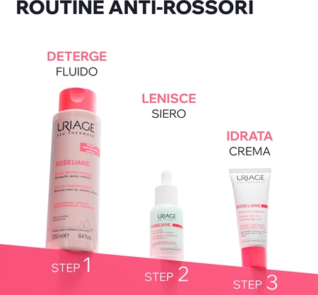 Uriage Roseliane Dermo-Cleansing Fluid fluido detergente per lenire la pelle