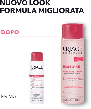 Uriage Roseliane Dermo-Cleansing Fluid fluido detergente per lenire la pelle