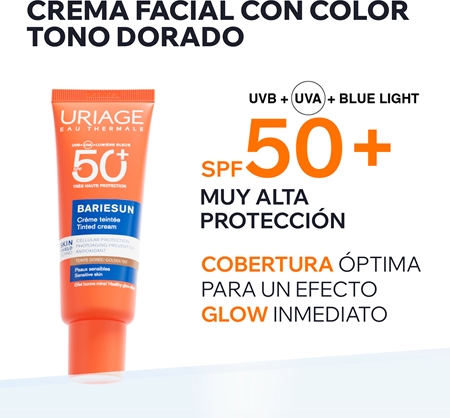 Uriage Bariésun Tinted Cream SPF 50+ crema facial protectora con color SPF 50+