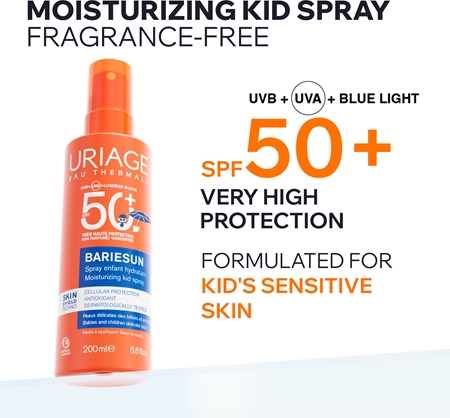 Uriage Bariésun Moisturizing Kid Spray SPF50+ Sun Spray For Kids SPF 50+