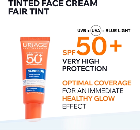 Uriage Bariésun Tinted Cream SPF 50+ crème teintée protectrice visage SPF 50+