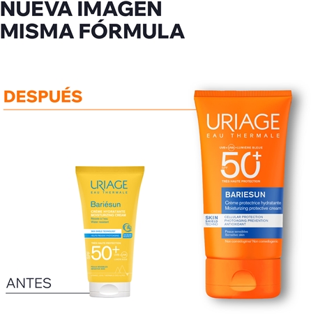 Uriage Bariésun Moisturizing Cream SPF 50+ crema protectora para rostro y cuerpo SPF 50+