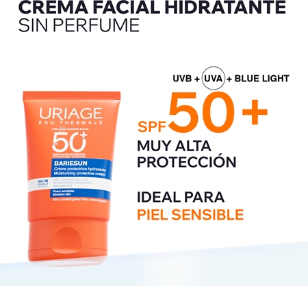 Uriage Bariésun Fragrance-Free Cream SPF 50+ crema protectora para el rostro sin perfume SPF 50+