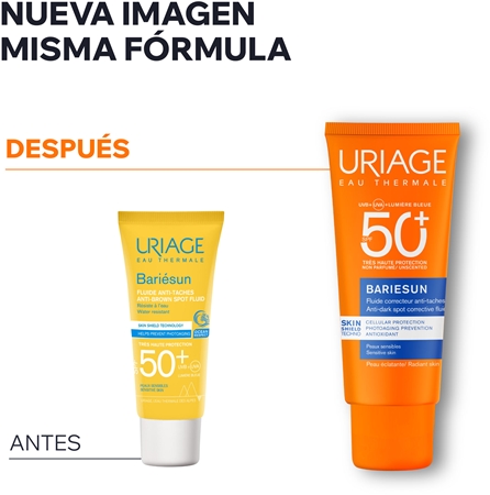 Uriage Bariésun Anti-Brown Spot Fluid SPF 50+ loción protectora de protección UV alta
