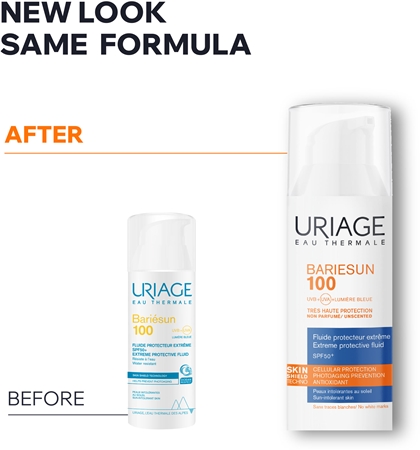 Uriage Bariésun 100 Fluide Protectuer Extréme SPF 50+ fluide protecteur pour peau très sensible et intolérante SPF 50+