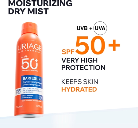 Uriage Bariésun Dry Mist SPF 50+ sun mist spray SPF 50+