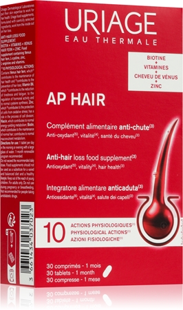Uriage AP HAIR Anti-Hair Loss Tablets pastilles anti-chute