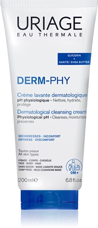 Uriage DERM-PHY Dermatological Cleansing Cream Hydrating Shower Cream