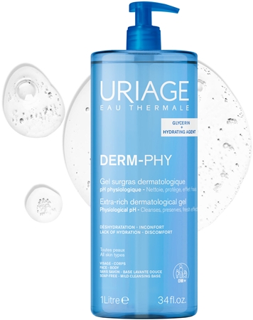 Uriage DERM-PHY Extra Rich Dermatological Gel Gentle Cleansing Gel