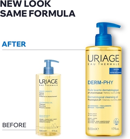 Uriage DERM-PHY Dermatological Cleansing Oil hoitava suihkuöljy