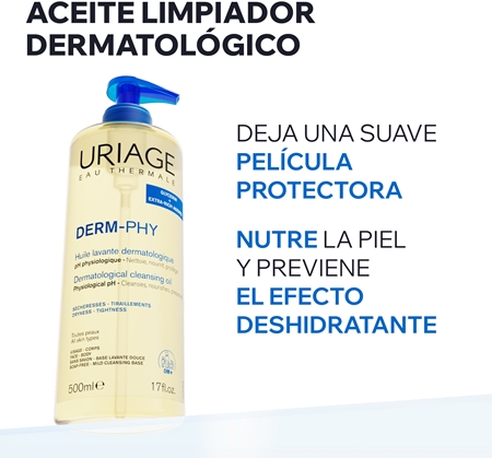 Uriage DERM-PHY Dermatological Cleansing Oil champú de ducha nutritivo