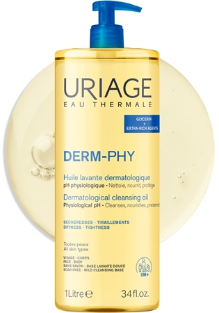 Uriage DERM-PHY Dermatological Cleansing Oil Nourishing Shower Gel