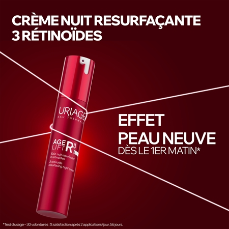 Uriage Age Lift R3 crème de nuit rénovatrice pour raffermir le visage