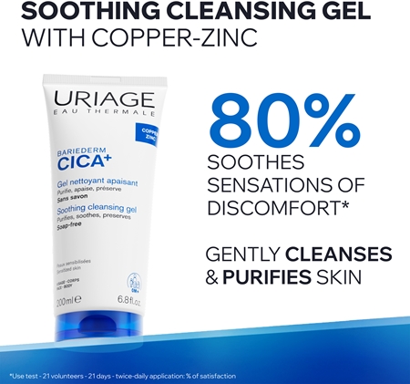 Uriage Bariederm Cica+ Soothing Cleansing Gel Sensitiv rensegel