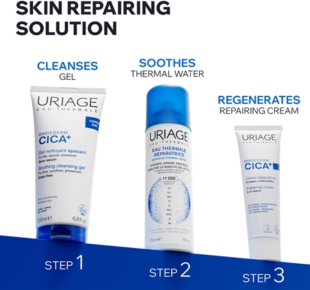 Uriage Bariederm Cica+ Repairing Cream διορθωτική κρέμα με χαλκό και ψευδάργυρο