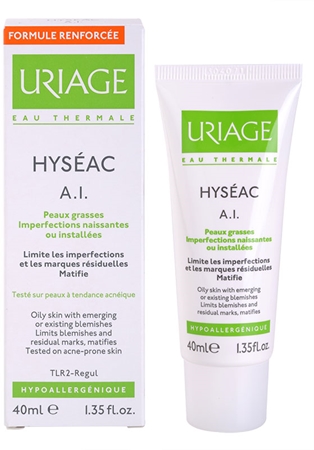 Uriage Hyséac A.I. crème matifiante pour peaux grasses sujettes à l'acné