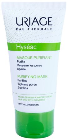 Uriage Hyséac máscara facial de limpeza apaziguador fechar os  poros
